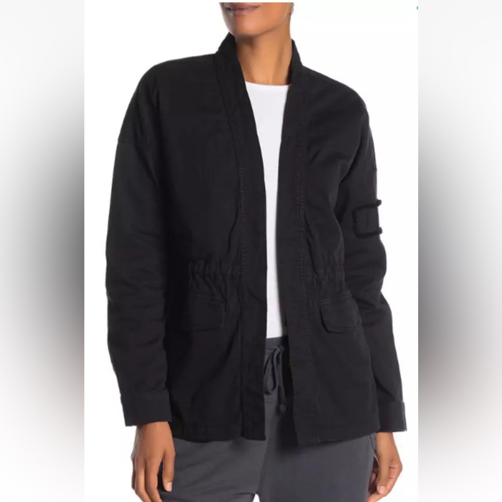James Perse Military Cardigan Jacket Black Size 0